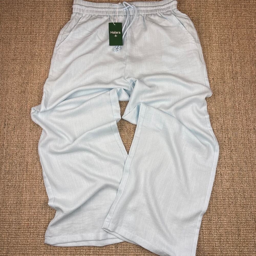 🩵 Halara Wide Leg Pants | Size L | Powder Blue